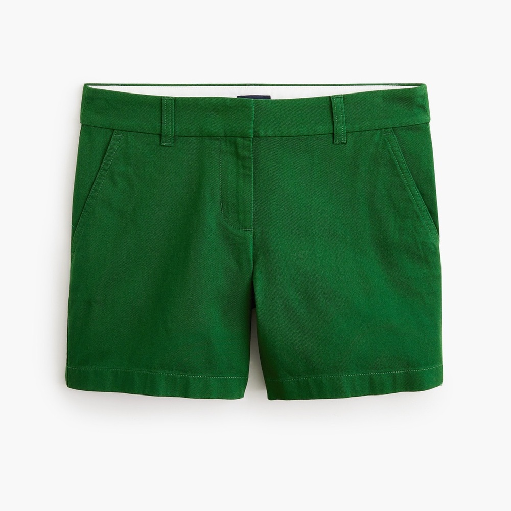 J. Crew Factory NWT Green Bermuda Shorts Tailored Cotton Style